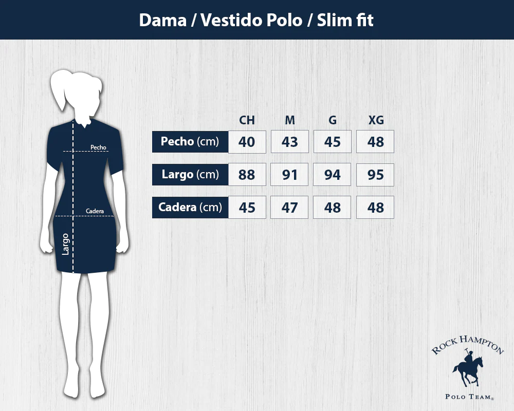Foto 7 pulgar | Vestido Camisero Color Azul Rock Hampton Polo Team