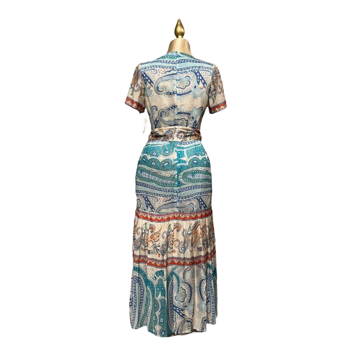 Foto 3 | Vestido Estampado Multicolor Con Cinturón Mussi