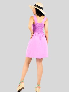 Foto 7 | Set De 2 Vestidos Casuales Mujer Ves-1025-px2 Azul Claro Y Lila Vestido Corto Midi Outfit