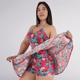 Foto 2 | Jumper Vestido Falda Short Corto Mujer Casual Sea Brazil