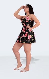 Foto 4 | Jumper Vestido Falda Short Corto Mujer Casual Sea Brazil