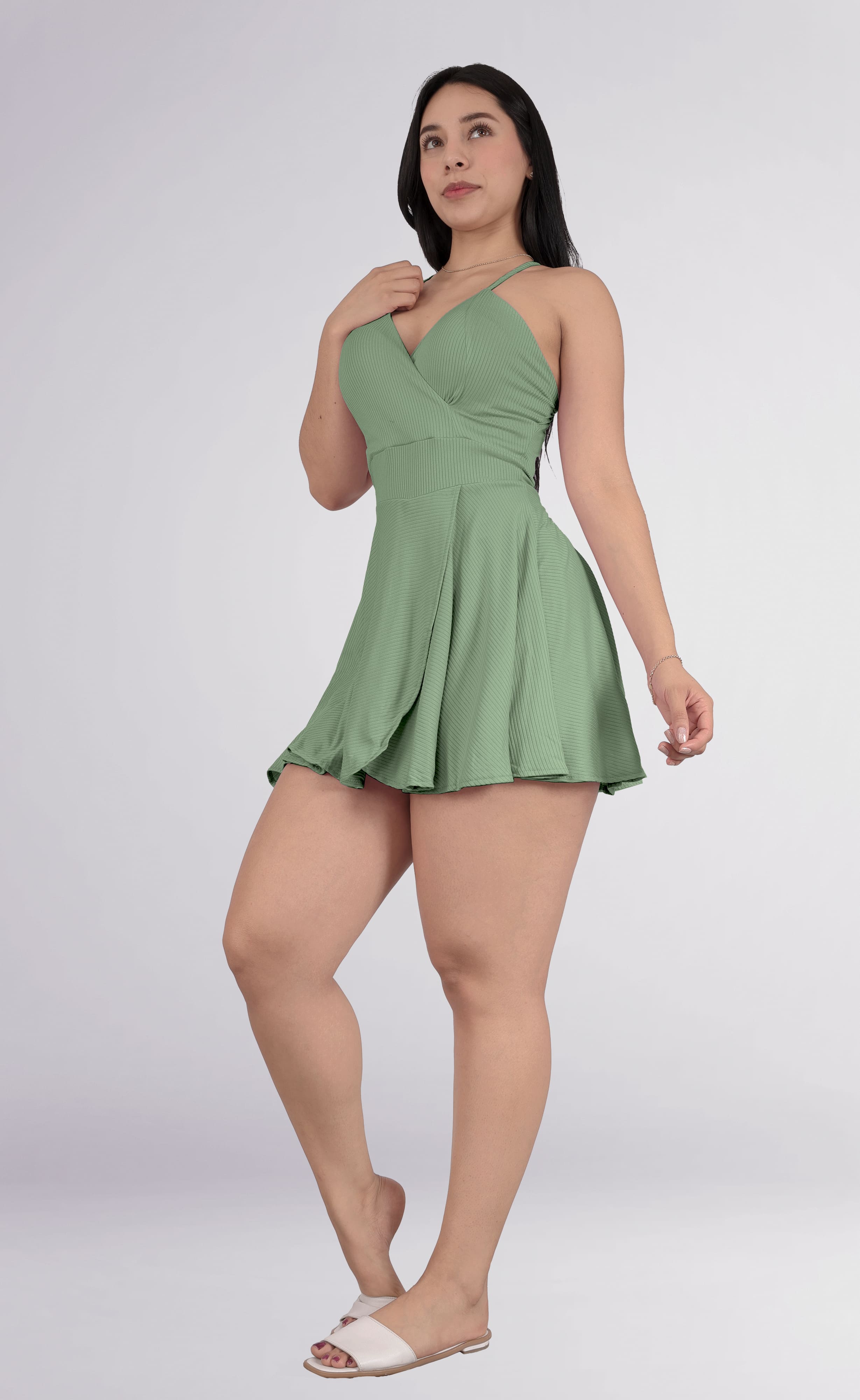 Foto 6 pulgar | Jumper Vestido Casual Falda Short Corto Mujer Sea Brazil