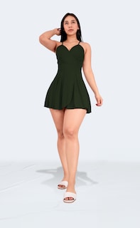 Foto 4 | Jumper Vestido Casual Falda Short Corto Mujer Sea Brazil