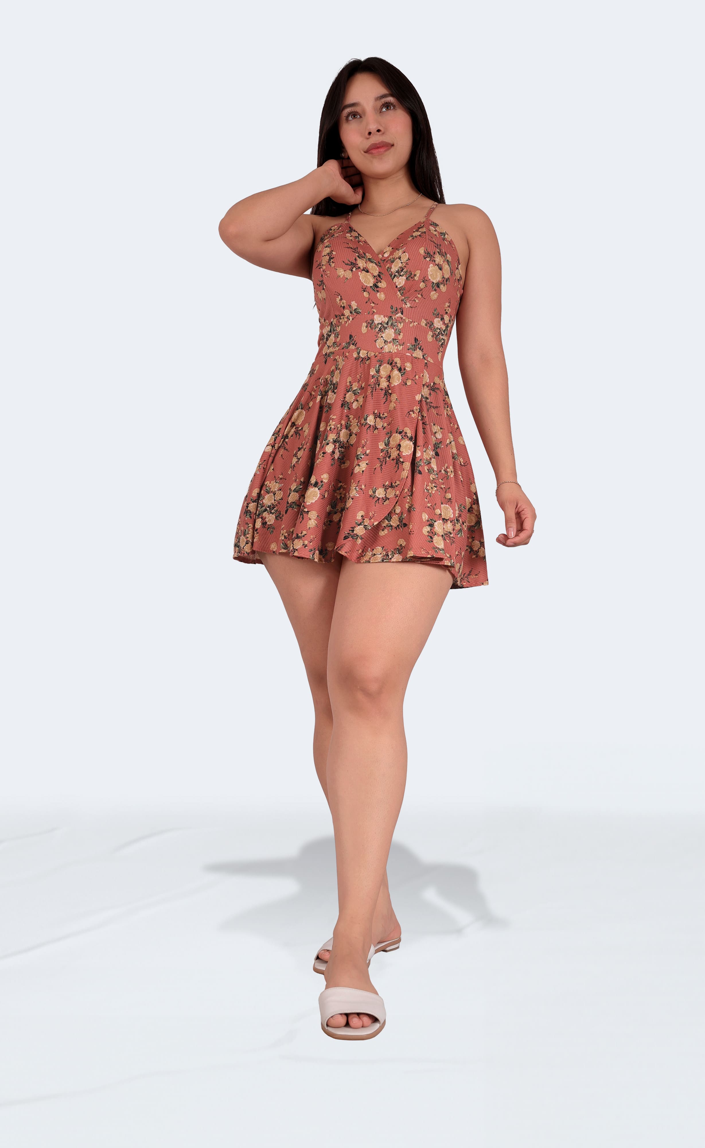 Foto 4 pulgar | Jumper Vestido Casual Falda Short Corto Mujer Sea Brazil