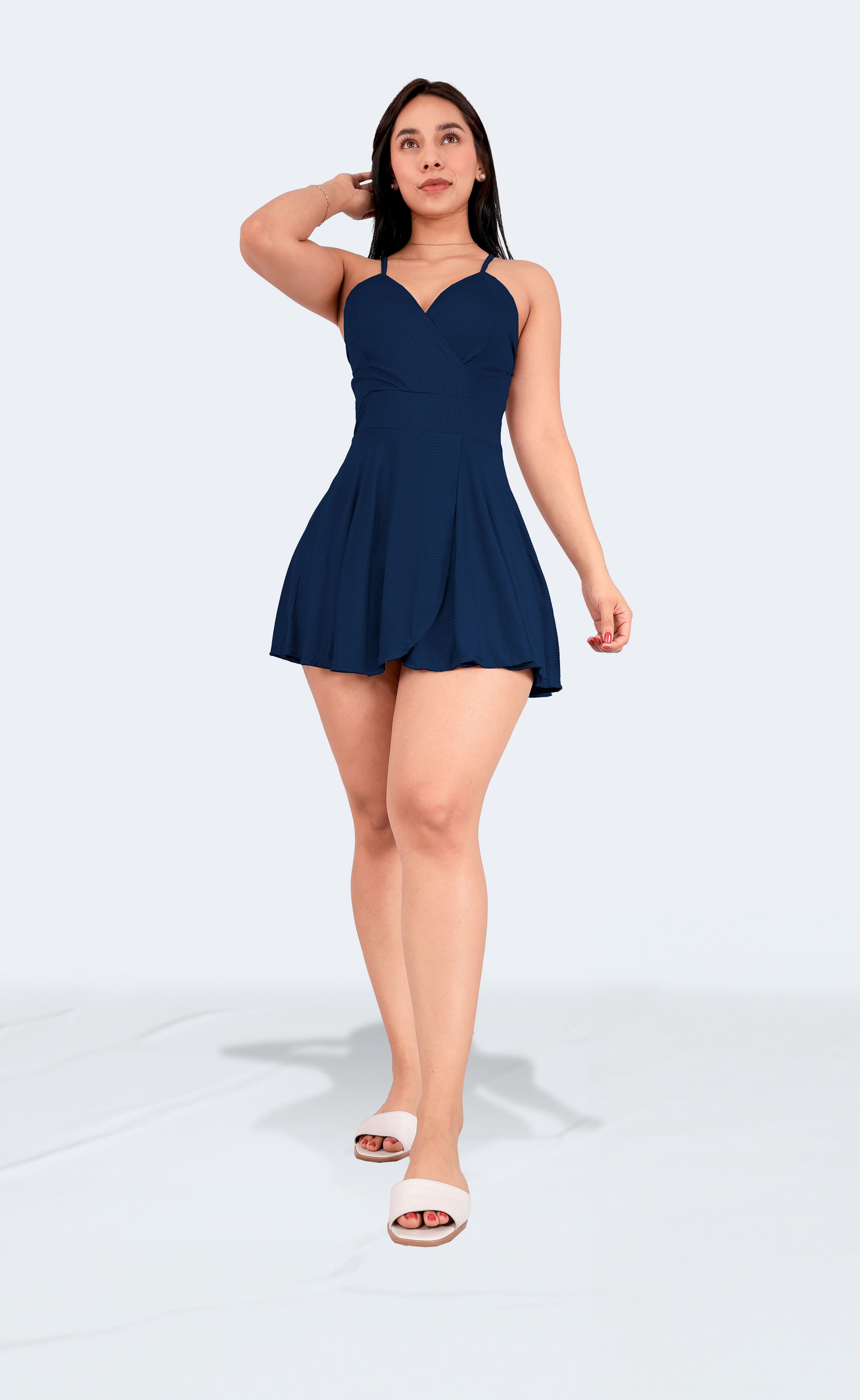Foto 5 pulgar | Jumper Vestido Casual Falda Short Corto Mujer Sea Brazil