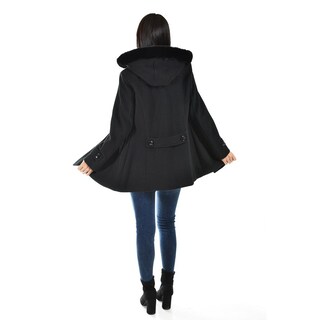Foto 3 | Abrigo Con Capucha Roman Fashion /juvenil 1306 (negro) Negro