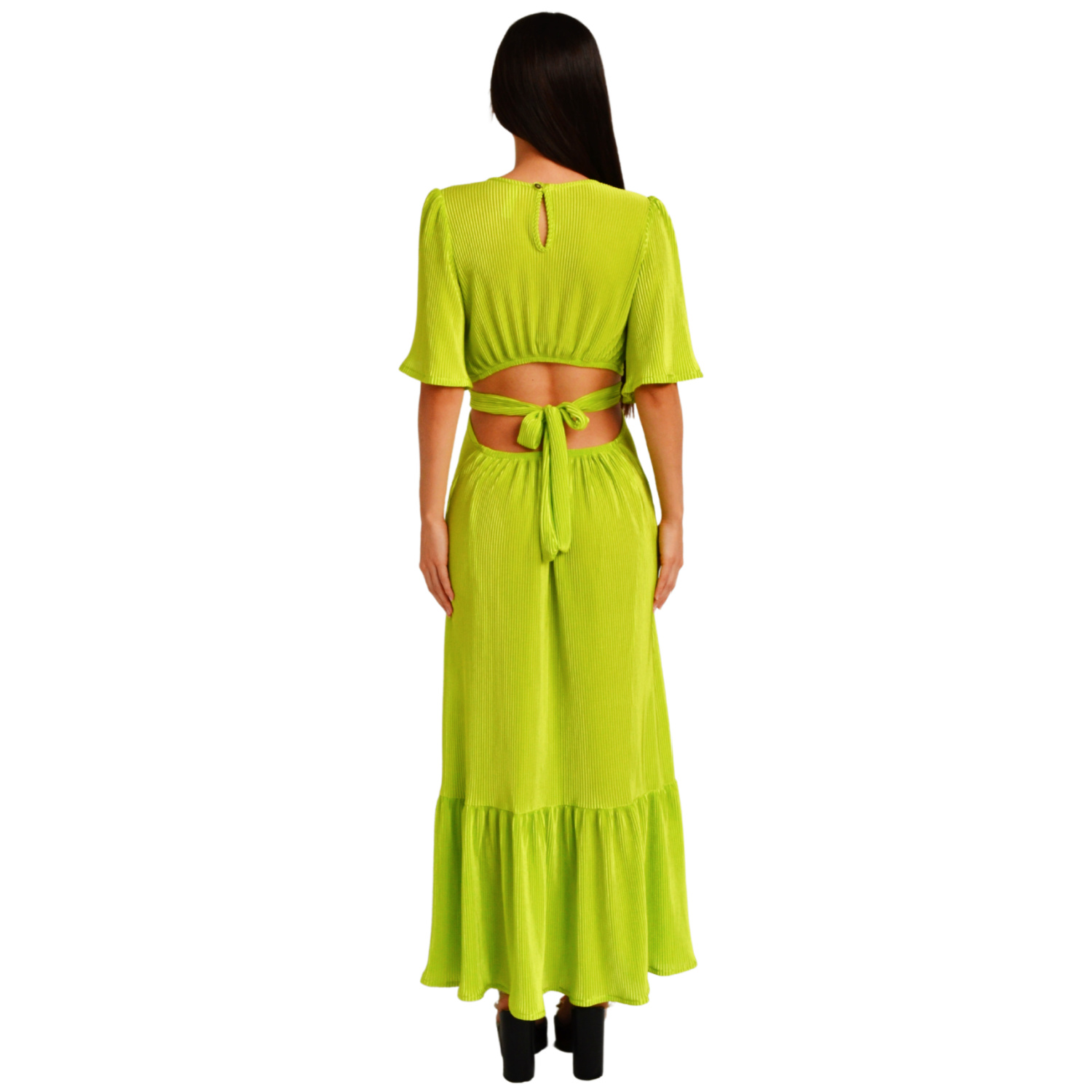 Foto 4 pulgar | Vestido Roman Fashion color Verde para Mujer