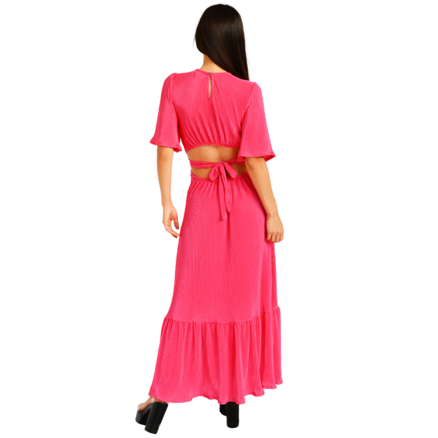 Foto 4 pulgar | Vestido Roman Fashion color Rosa para Mujer