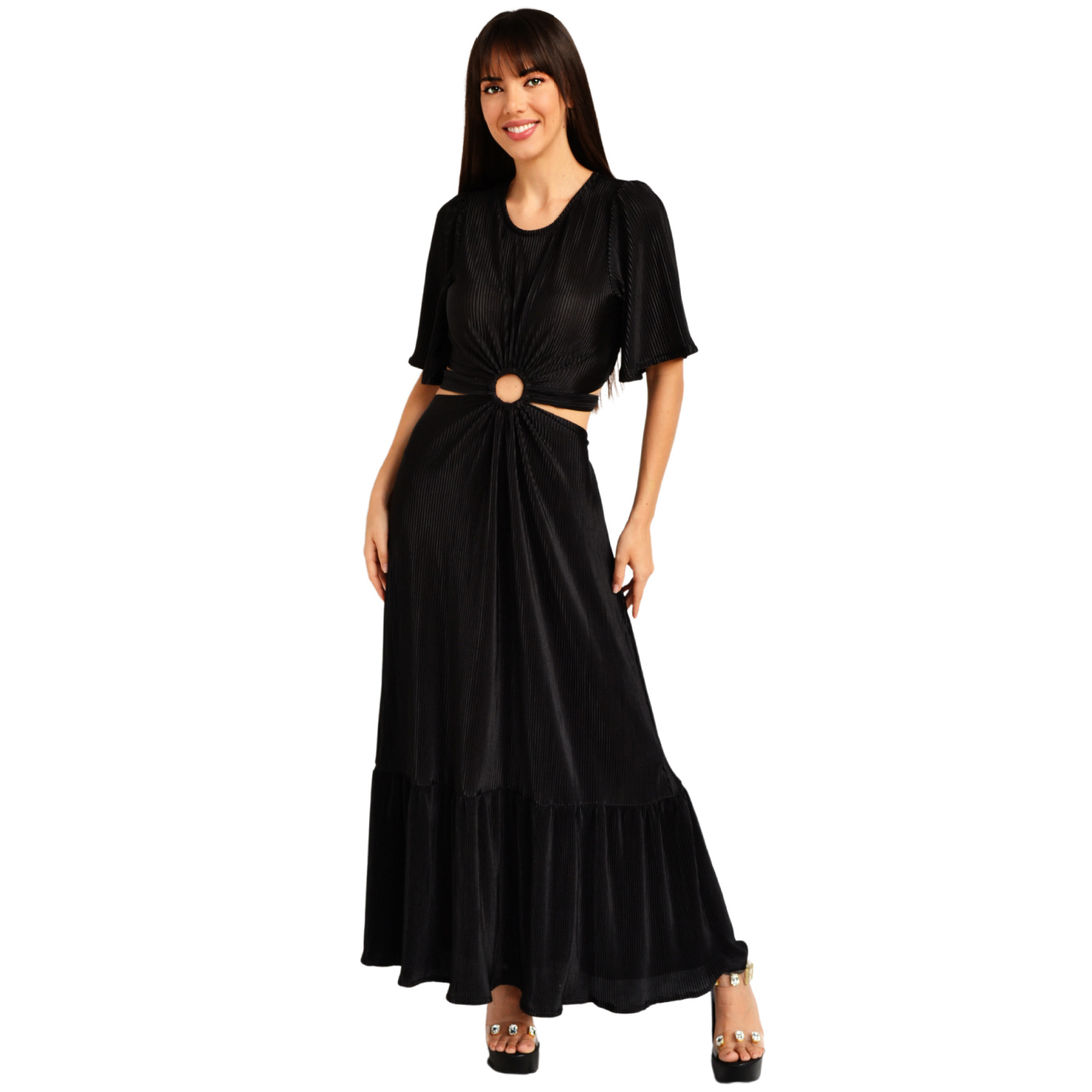 Vestido Roman Fashion color Negro para Mujer