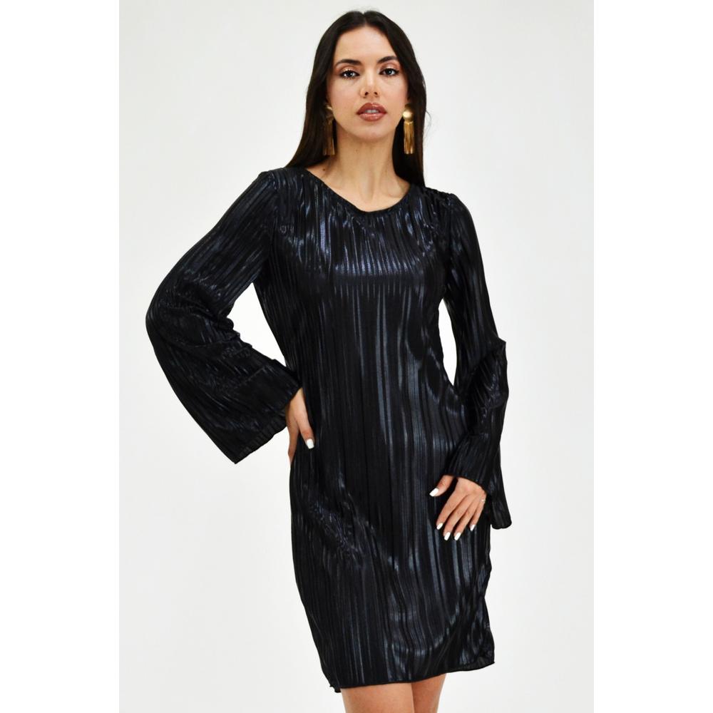 Vestido Plisado de Fiesta Roman Fashion V-ST-1200 Negro