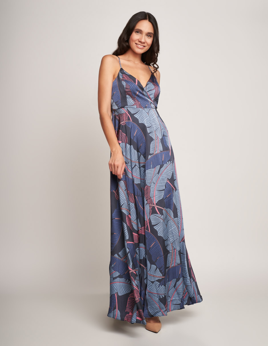 Foto 1 | Vestido Devendi con Estampado Tropical