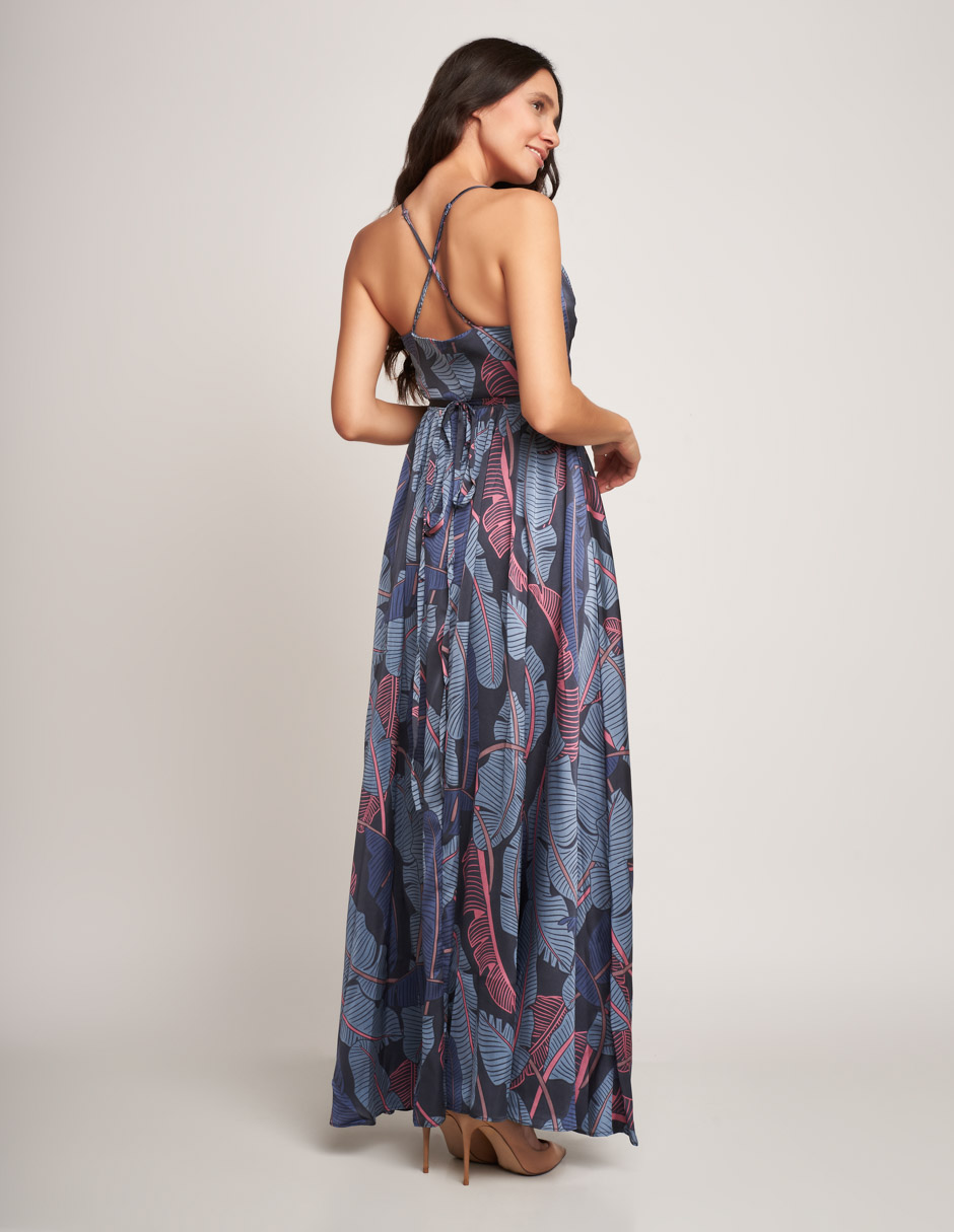 Foto 2 | Vestido Devendi con Estampado Tropical