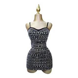 Foto 4 | Vestido Con Short Pedrería Para Dama Lc Designs Collection