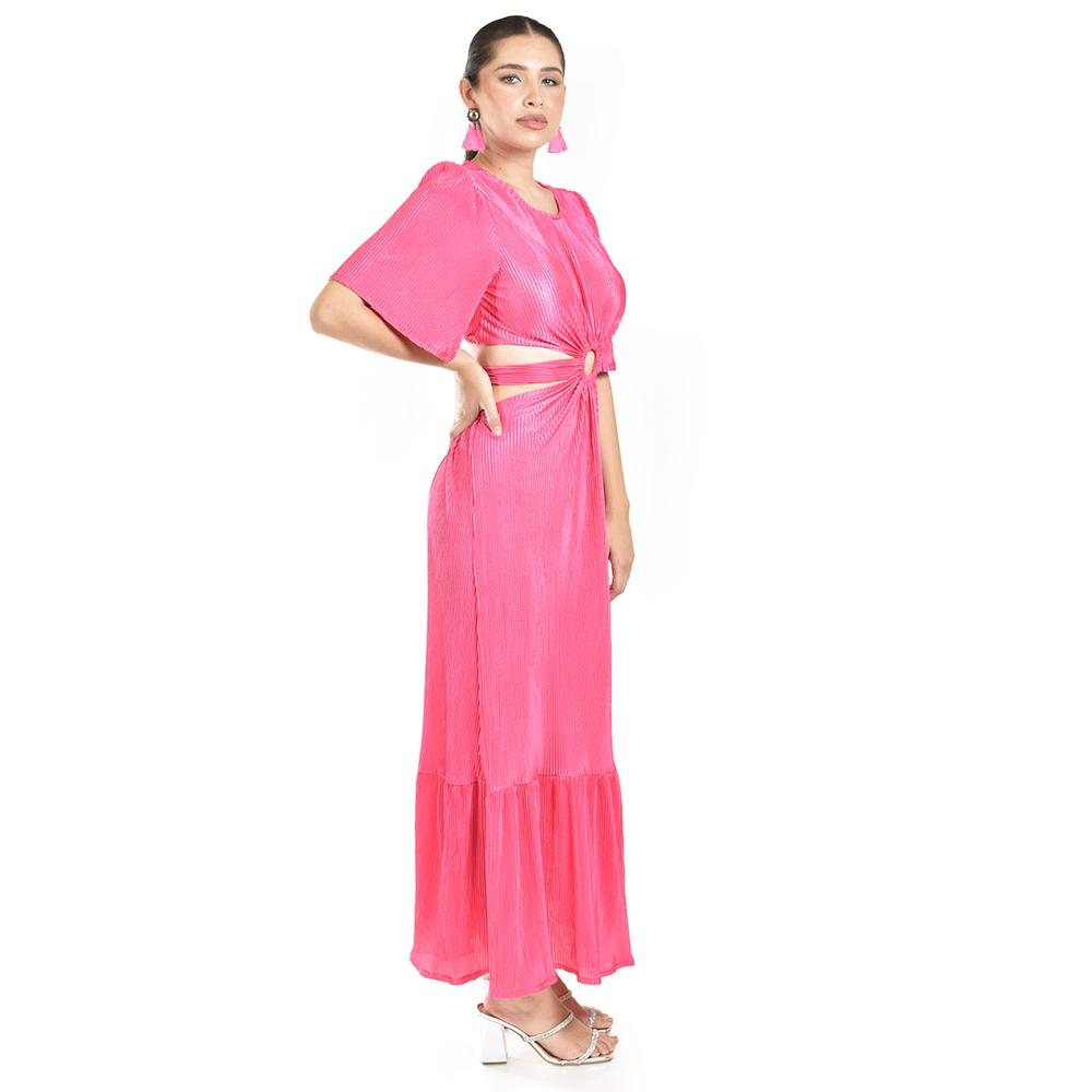 Foto 2 | Vestido Plisado Roman Fashion /juvenil, 738 (fiusha) Fucsia