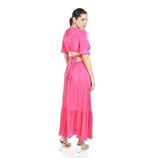 Foto 3 | Vestido Plisado Roman Fashion /juvenil, 738 (fiusha) Fucsia