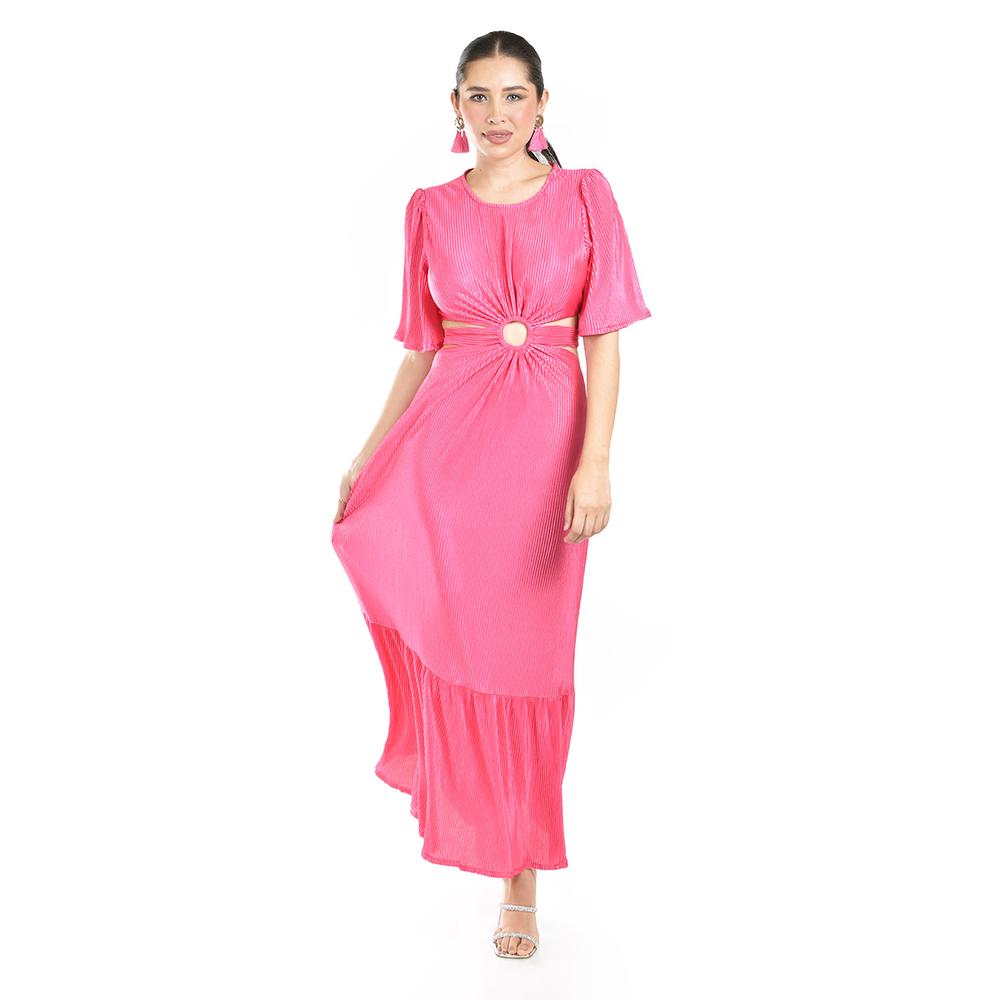 Foto 5 | Vestido Plisado Roman Fashion /juvenil, 738 (fiusha) Fucsia