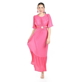 Foto 5 | Vestido Plisado Roman Fashion /juvenil, 738 (fiusha) Fucsia