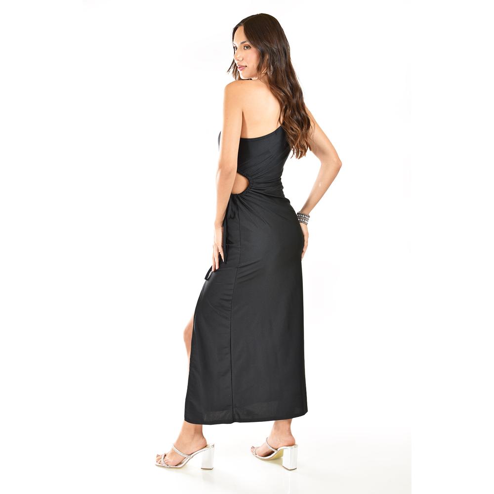 Foto 5 pulgar | Vestido De Un Hombro Roman Fashion /juvenil, 9302 (negro) Negro