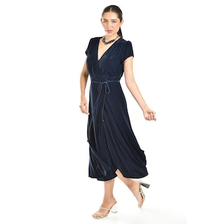 Foto 2 | Vestido Largo De Terciopelo Roman Fashion /juvenil, 84626 (negro) Negro