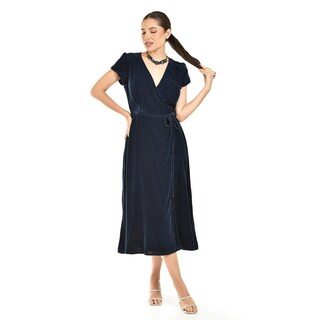 Foto 5 | Vestido Largo De Terciopelo Roman Fashion /juvenil, 84626 (negro) Negro