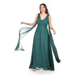 Foto 1 | Vestido De Noche Multiformas Roman Fashion /juvenil 2001 (verde Botella) Verde Oscuro