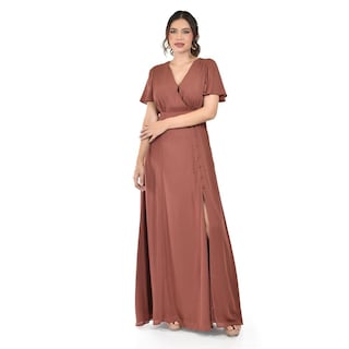 Foto 1 | Vestido Largo con Abertura Roman Fashion para Mujer