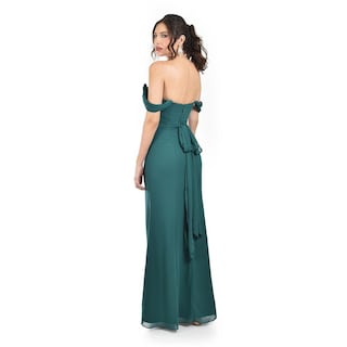 Foto 3 | Vestido de Noche Roman Fashion Verde de Tirantes Caídos Juvenil