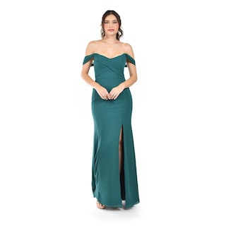 Foto 5 | Vestido de Noche Roman Fashion Verde de Tirantes Caídos Juvenil
