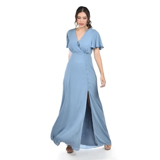 Foto 5 | Vestido Largo con Abertura Roman Fashion Juvenil