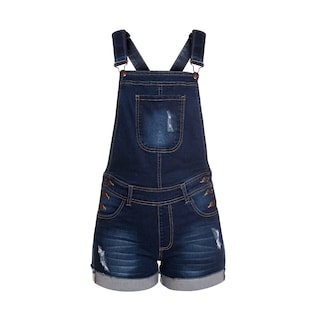Foto 1 | Jumper Peto Short De Mezclilla Stretch para Dama Pineda Jeans Stone