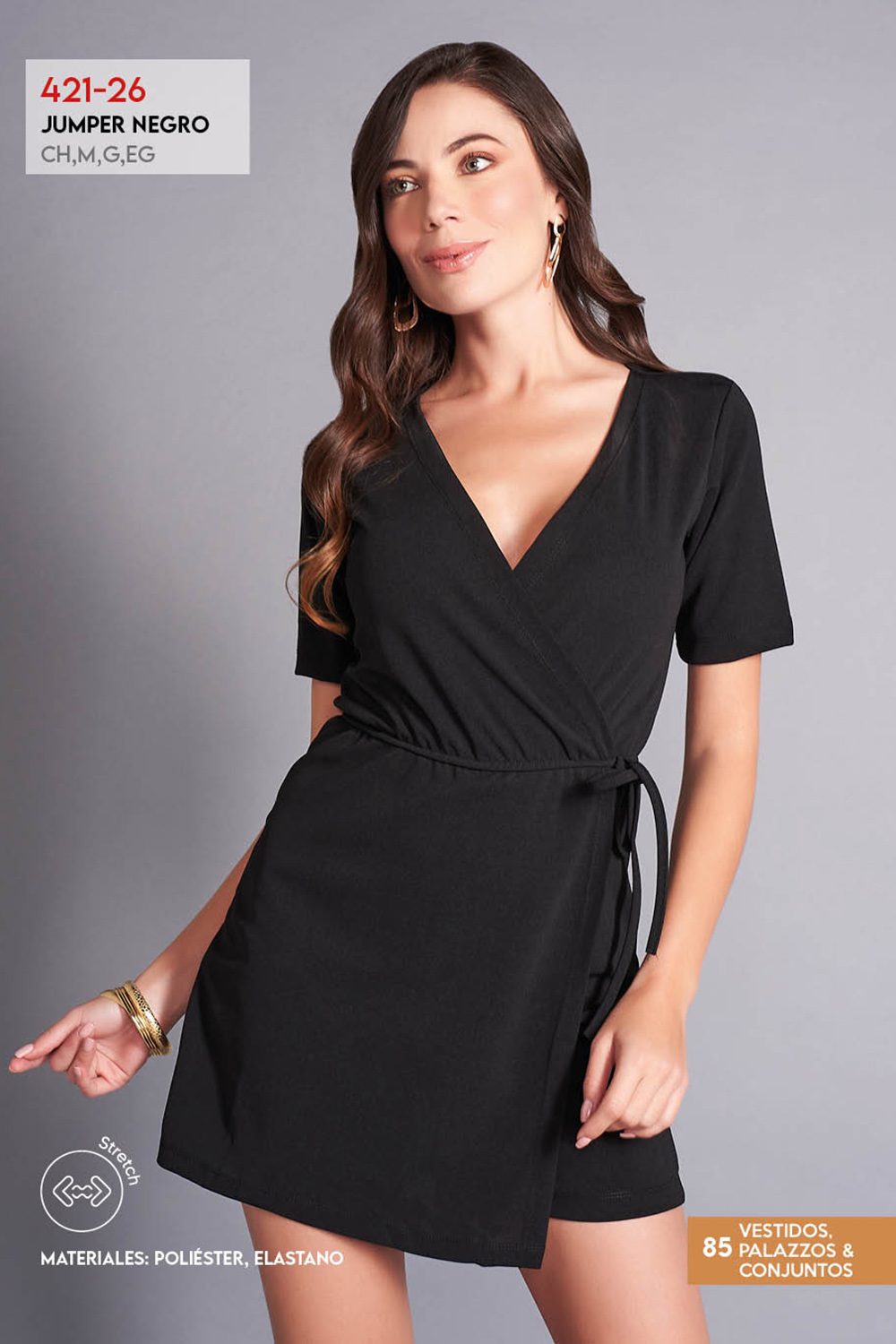 Foto 4 pulgar | Jumper Devendi Negro para Mujer