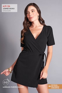 Foto 3 | Jumper Devendi Negro para Mujer