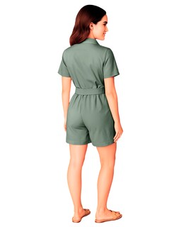 Foto 3 | Jumper Casual Para Mujer Ocean Point Con Botones Y Cinturón