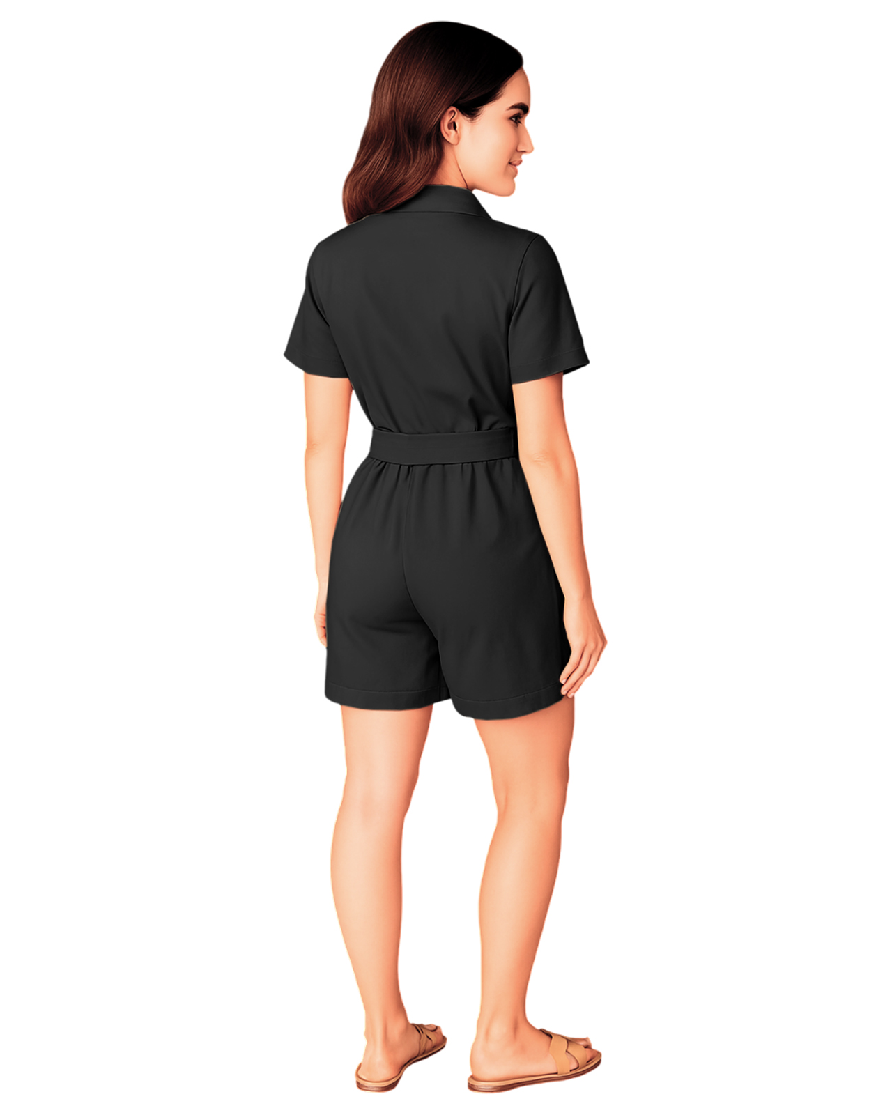 Foto 4 pulgar | Jumper Casual Para Mujer Ocean Point Con Botones Y Cinturón