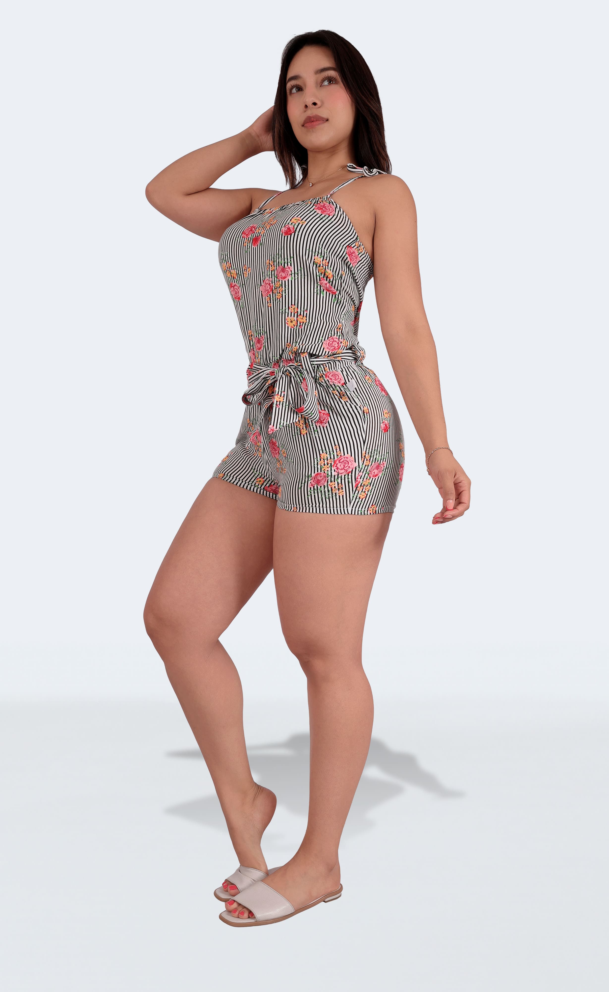 Foto 5 pulgar | Jumper Short Casual Mujer Blanco Y Negro Sea Brazil