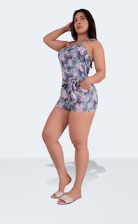 Foto 6 | Jumper Short Casual Mujer Azul Sea Brazil