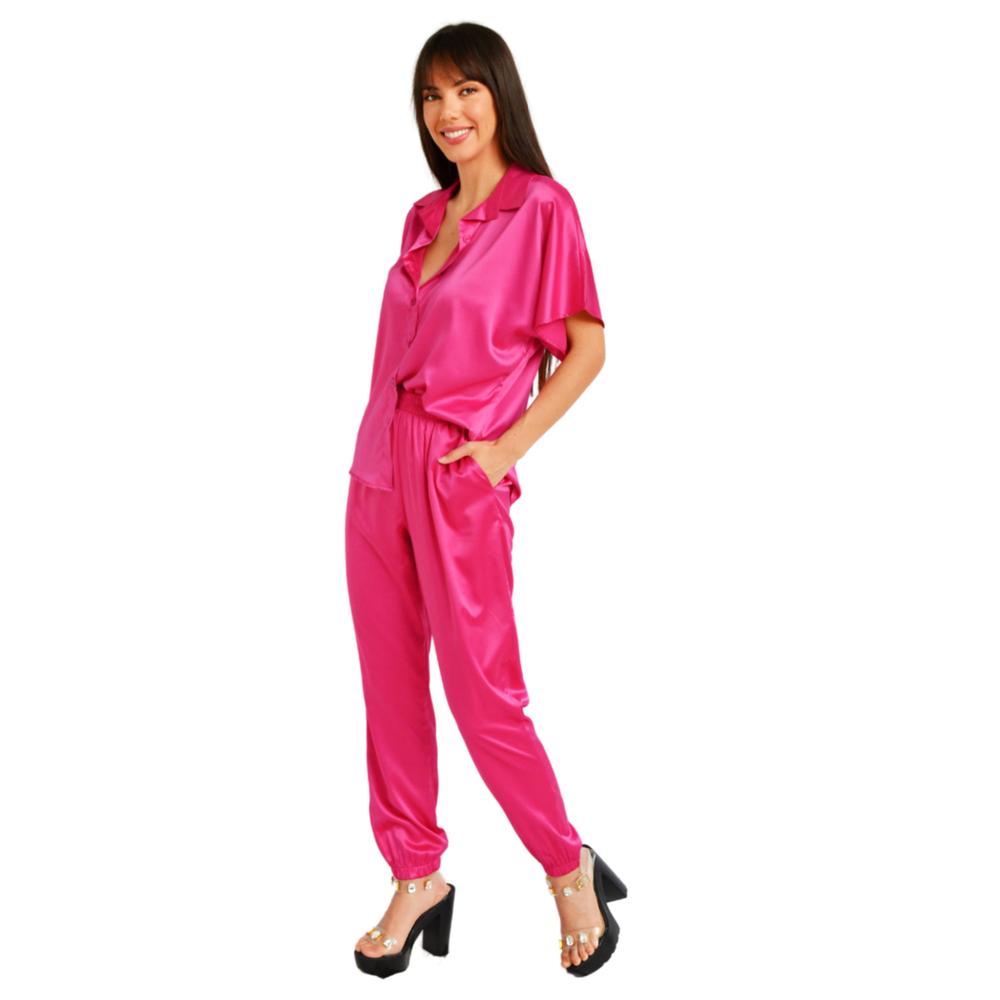 Foto 2 | Set de Satín Roman Fashion SET-ELY-4924-FIUSHA color Rosa