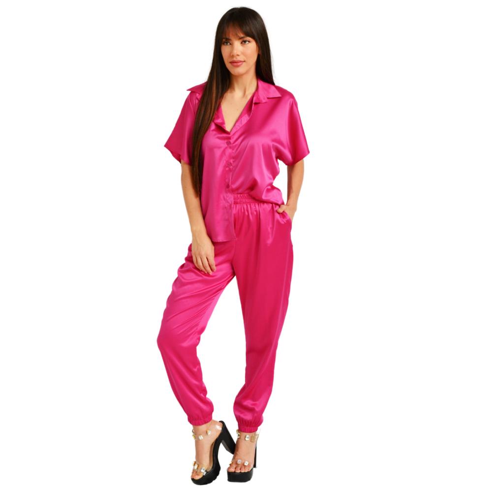 Foto 5 | Set de Satín Roman Fashion SET-ELY-4924-FIUSHA color Rosa