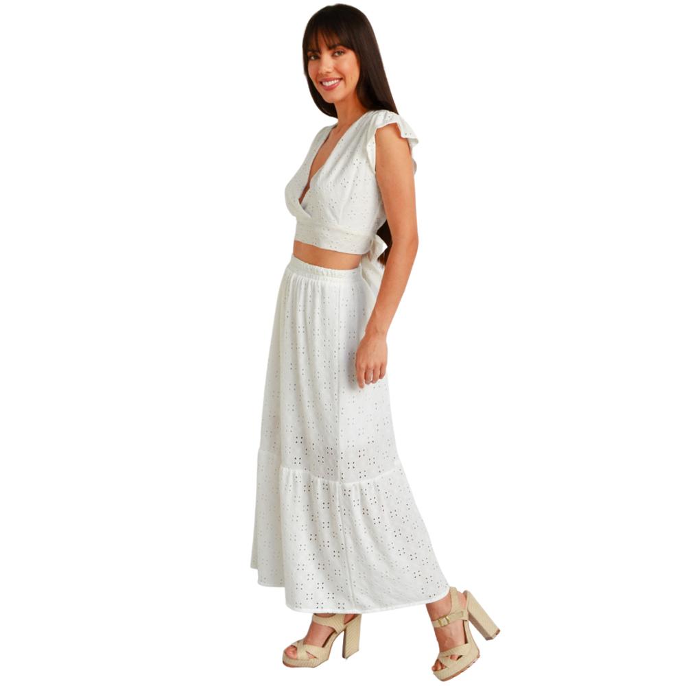 Foto 2 | Set Juvenil Bordado Roman Fashion, 0664 (blanco) Blanco
