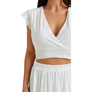 Foto 4 | Set Juvenil Bordado Roman Fashion, 0664 (blanco) Blanco