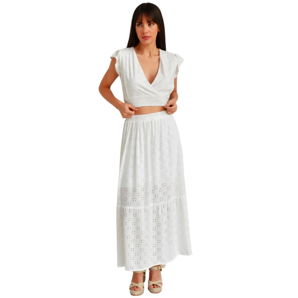 Foto 5 | Set Juvenil Bordado Roman Fashion, 0664 (blanco) Blanco