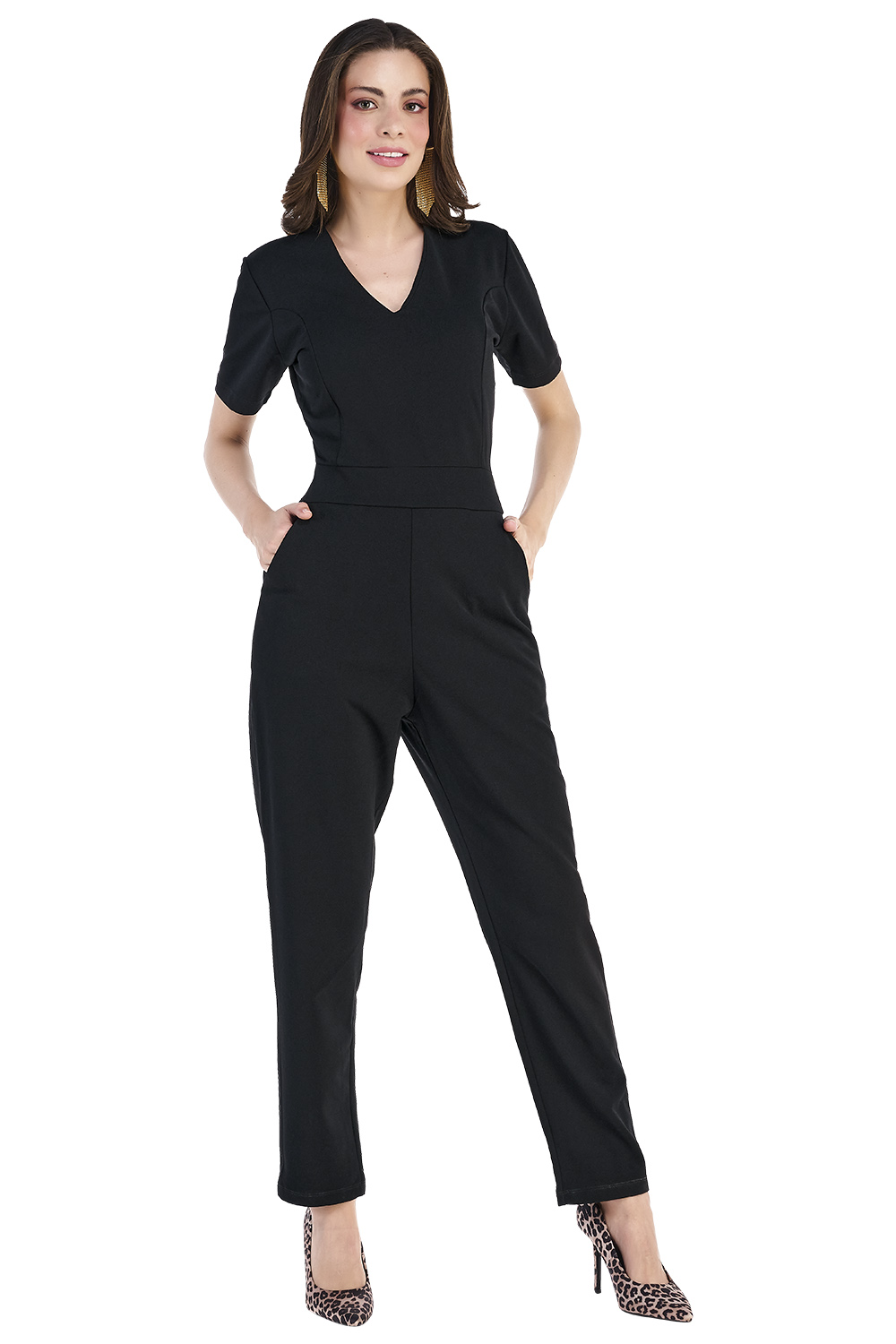 Palazzo Devendi color Negro Stretch Skinny