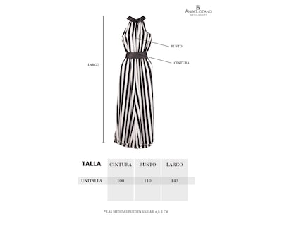 Foto 2 | Jumpsuit De Dama A Ángelozano De Mezclilla Azul, Con Cinto Camel, Al-w40