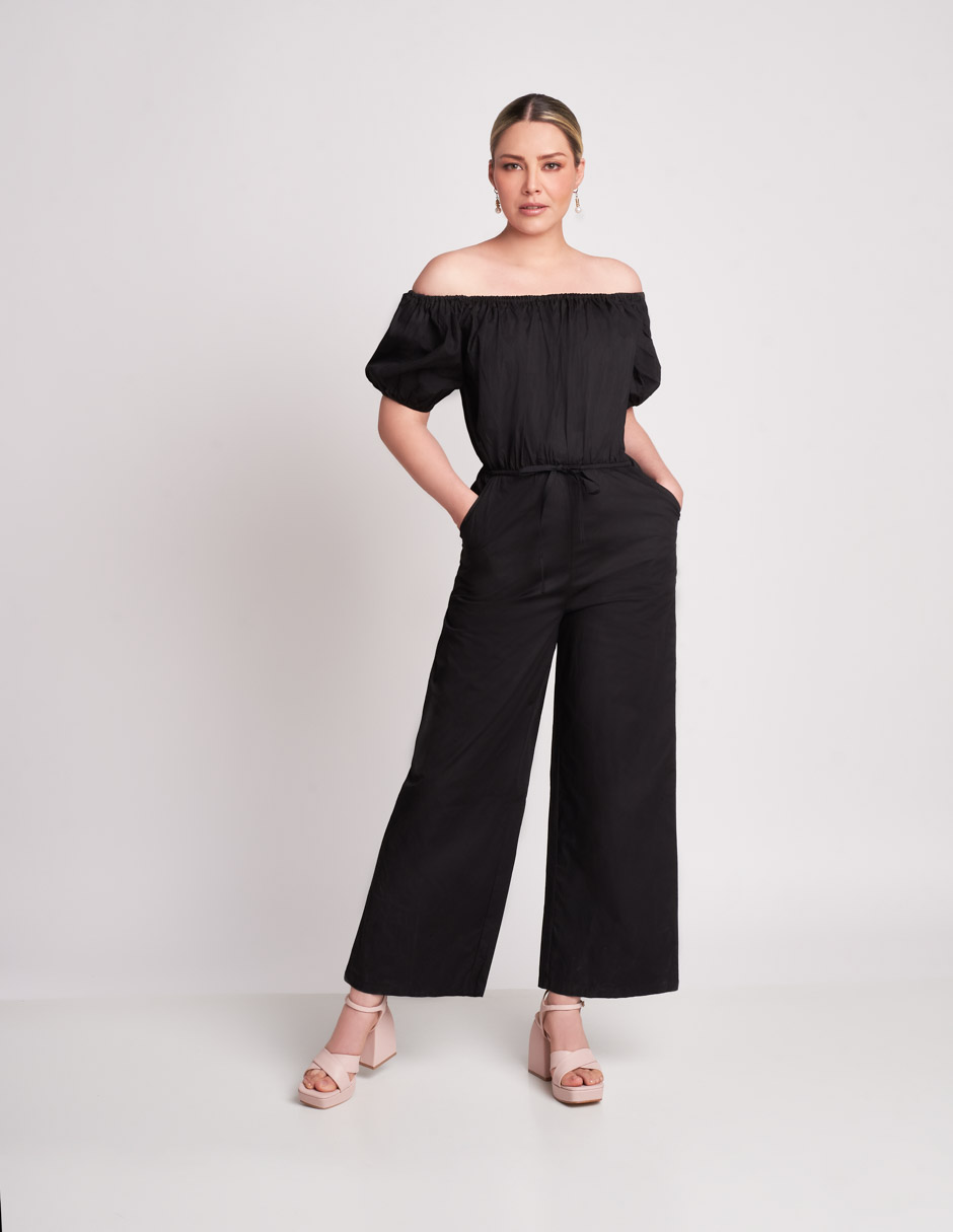 Foto 2 pulgar | Jumpsuit Devendi Negro para Mujer