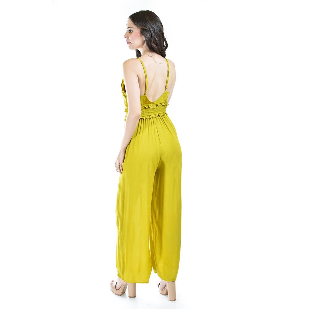 Foto 4 pulgar | Palazzo con Olanes Roman Fashion Amarillo Lima