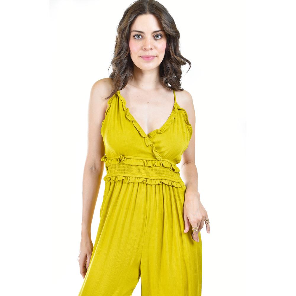 Foto 5 pulgar | Palazzo con Olanes Roman Fashion Amarillo Lima