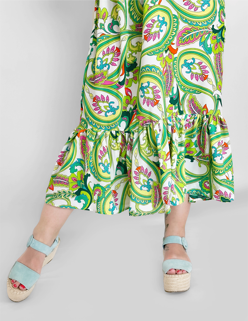 Foto 7 pulgar | Vestidos Casuales O Elegantes Mujer Largo Dama Color Verde Fiesta Fresco