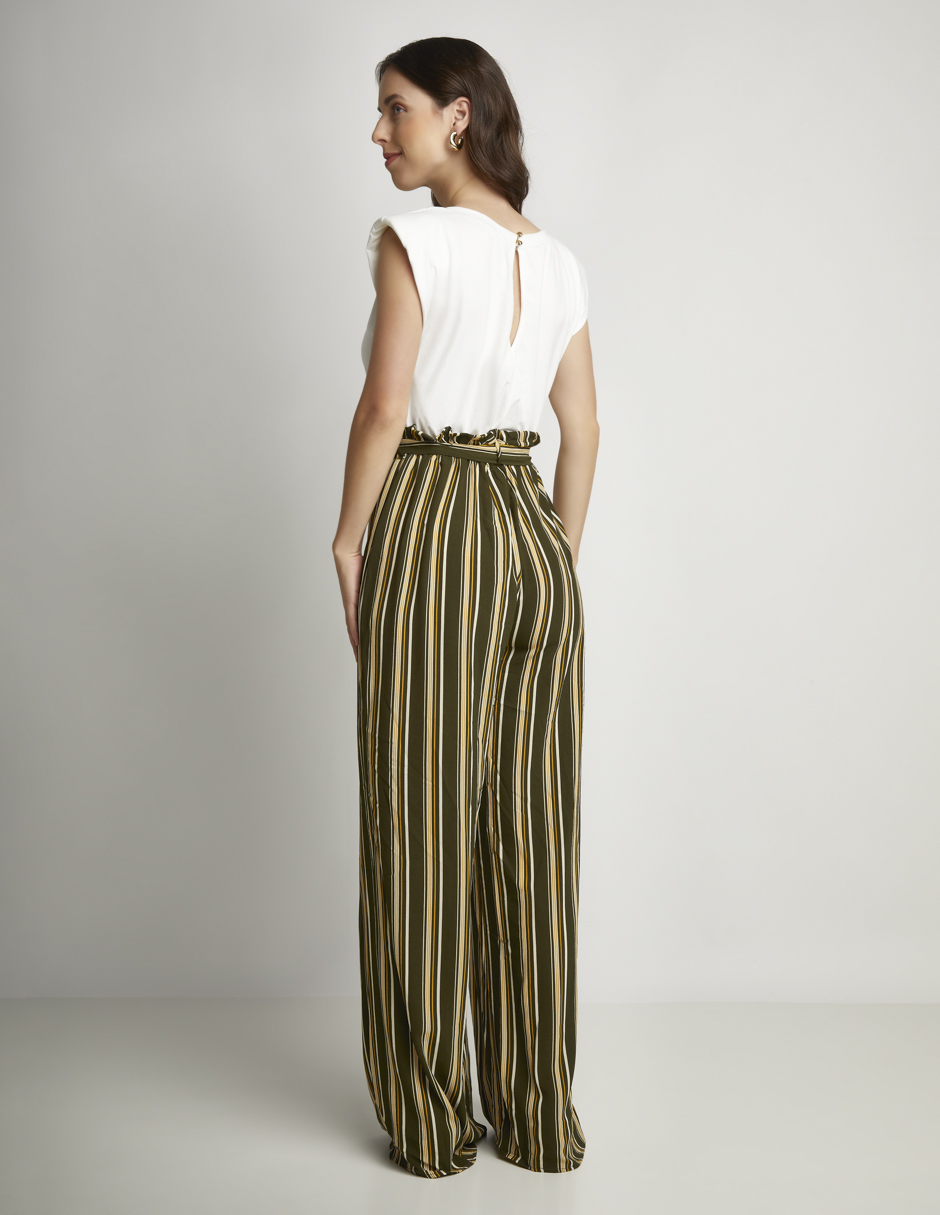 Foto 2 | Jumpsuit Devendi Color Multicolor Pantalón Líneas