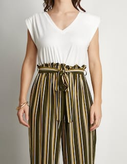 Foto 3 | Jumpsuit Devendi Color Multicolor Pantalón Líneas