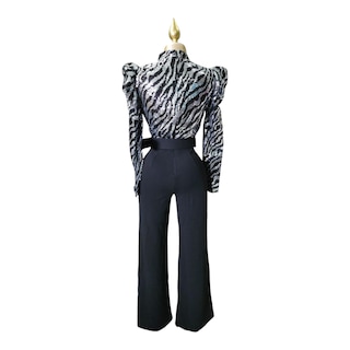 Foto 3 | Palazzo Con Cinturón Para Dama Color Negro Valentine